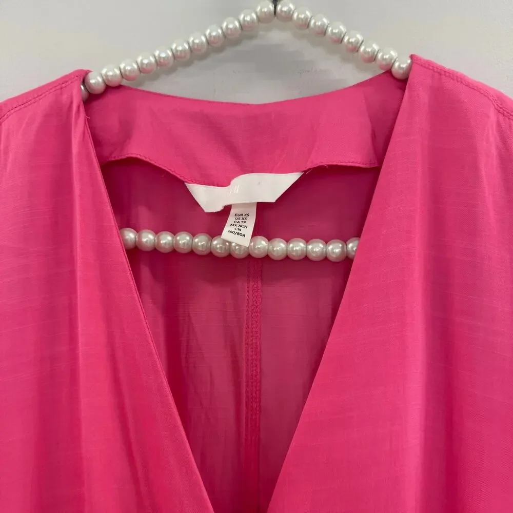 H&M Hot Pink Kaftan Oversized Dress💚 - Picture 3 of 10